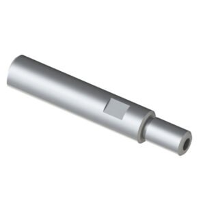 Linear Shaft / High Precision Grade / Left: One End Stepped, Tapped with Hex Hole – Right: Both Ends Tapped with Hex Hole