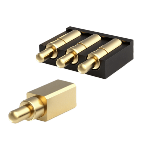 Side-connected pogo pin