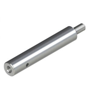 Linear Shaft / Standard Grade / Left: External Thread with Relief Groove & Through Hole – Right: Tapped with Relief Groove & Through Hole Linear Shaft / Standard Grade / Left: External Thread with Relief Groove & Through Hole – Right: Tapped with Relief Groove & Through Hole