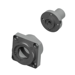 Bearing housing assembly with retaining ring, double bearing insert type, L size specified