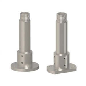 Tubular support with external thread