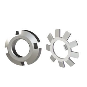 Bearing Locknut with Toothed Lock Washer