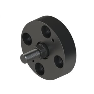 Floating joint integrated ultra-short flange external thread round