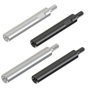 Round pillar with one end external thread and the other end internal thread, with wrench slot
