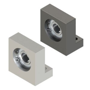 Bearings with housings, single bearings, L-type, height h selectable, specified Bearings with housings, single bearings, L-type, height h selectable, specified