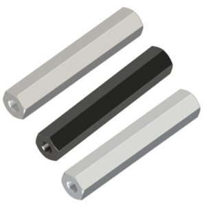 Hexagonal pillar with internal threads on both ends
