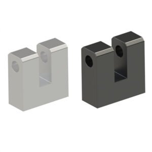Hinge base bottom mounting double clevis type