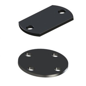 Round baffle, double-sided cut