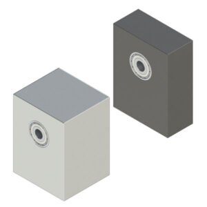 Bearing units, double bearings, bottom mounting, height h selectable, size freely selectable Bearing units, double bearings, bottom mounting, height h selectable, size freely selectable