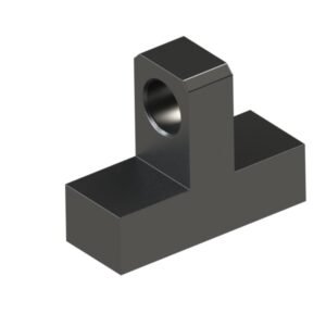 Hinge base bottom mounting single earring type