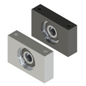 Bearing units, single bearings, rectangular block type with retaining ring Bearing units, single bearings, rectangular block type with retaining ring