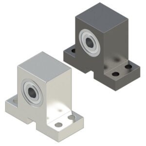 Double bearing unit with T-type keyway, height h, selectable, configurable Double bearing unit with T-type keyway, height h, selectable, configurable
